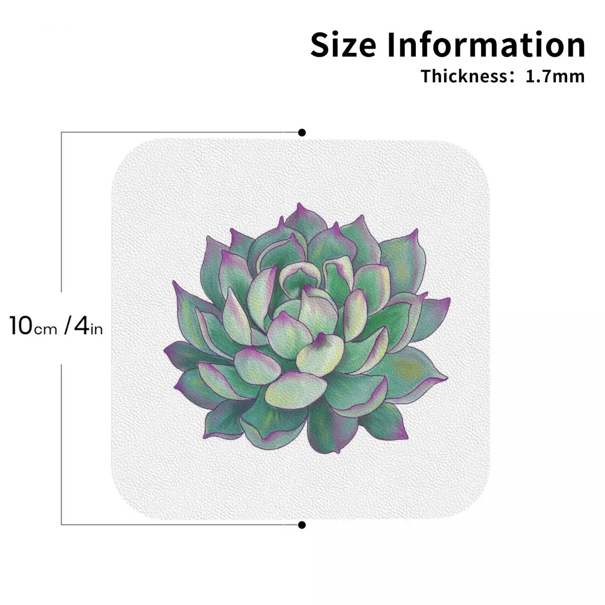 الوقايات النباتية العصارية المفارش الجلدية عدم الانزلاق العزل القهوة الحصير للمنزل المطبخ الطعام منصات مجموعة من 4