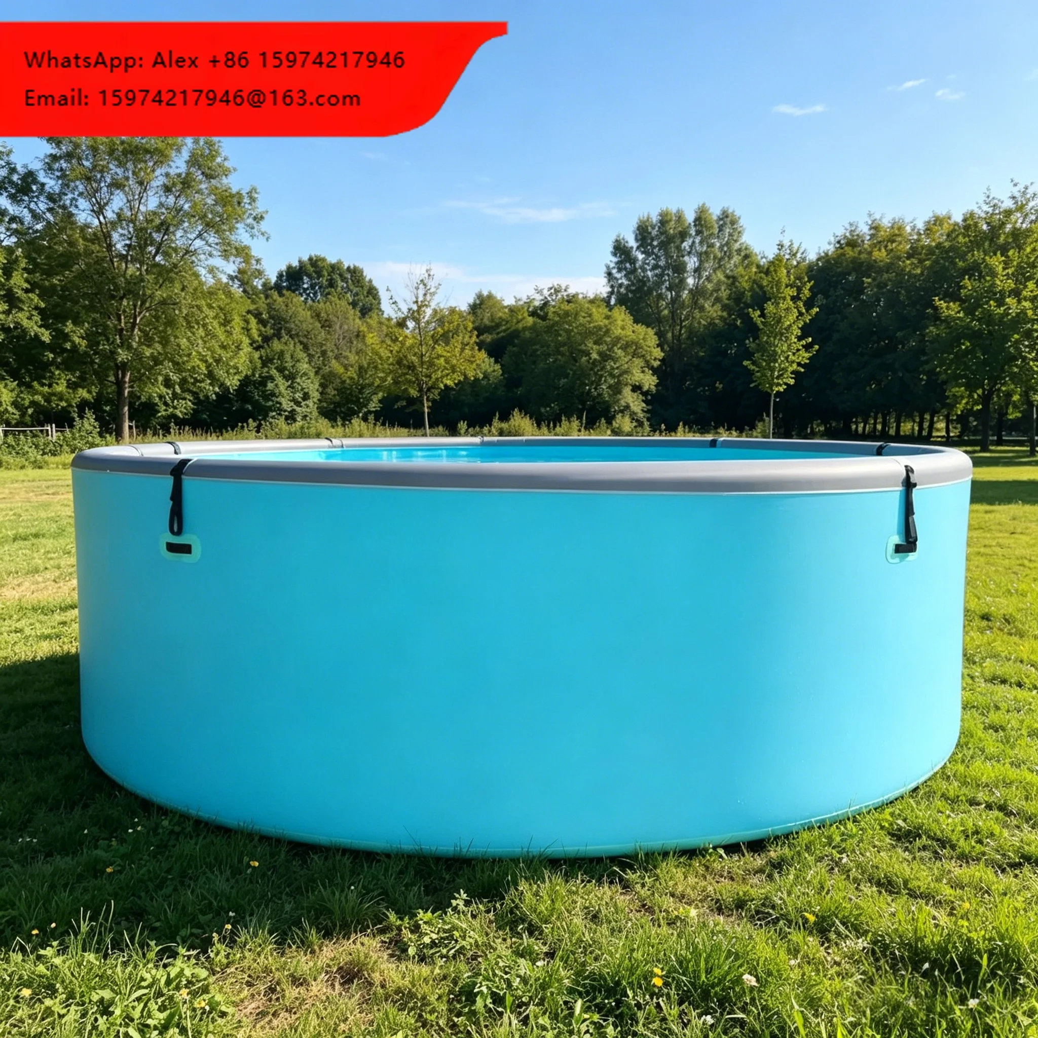 High Quality PVC Inflatable Swimming Pool Outdoor Drop Stitch High Density Children's Backyard Pool 4x1.2m 15cm Thick CE