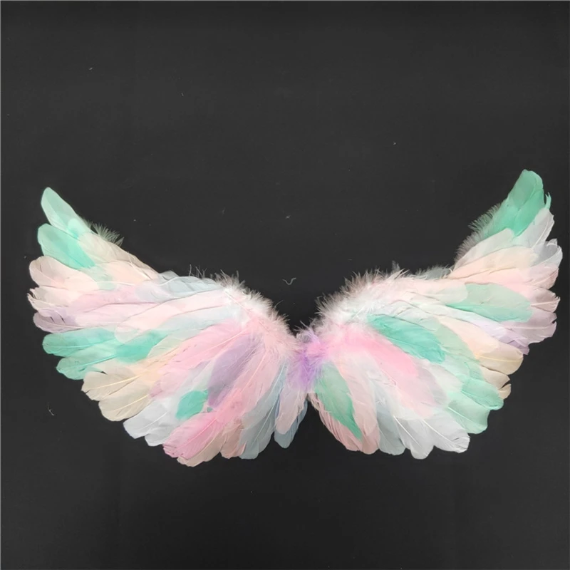 

Vibrant Feather Fairy Wings Angel Wings Dress Up Costume Prop Bird Themed Party Props for Halloween Carnival Masquerade