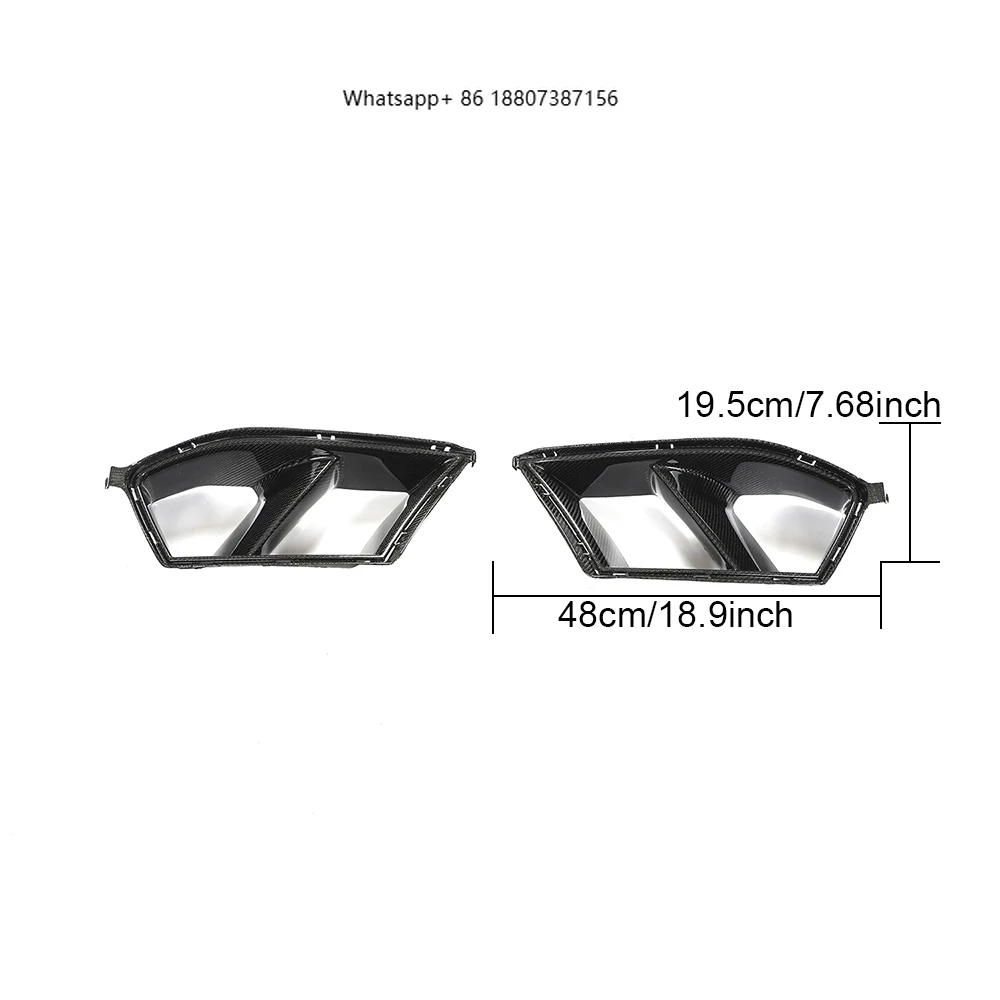 

Высококачественные вентиляционные решетки из настоящего карбона для переднего бампера BMW G82 M4