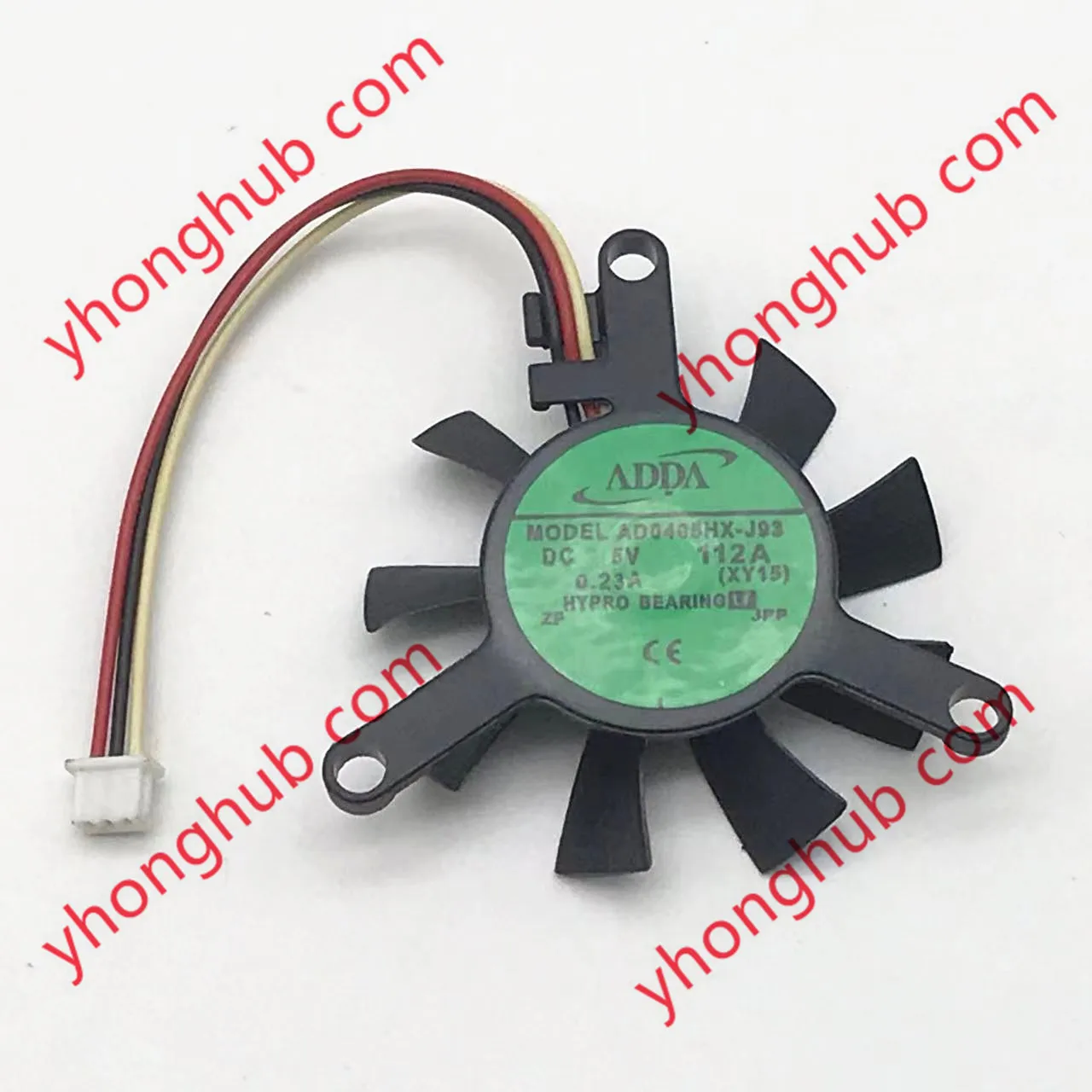 

ADDA AD0405HX-J93 XY15 DC 5V 0.23A 3-Wire Server Cooling Fan