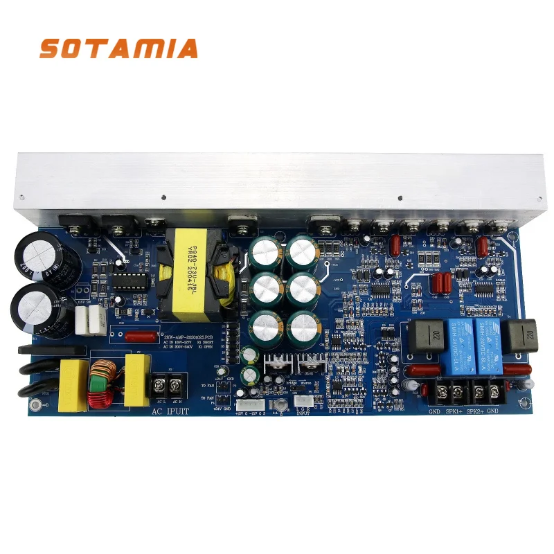 SOTAMIA Digital Audio Amplifier Board Stereo 500W+500W Bridge BTL Mono Amplifier 1000W Speaker Sound Amp Switching Power Supply