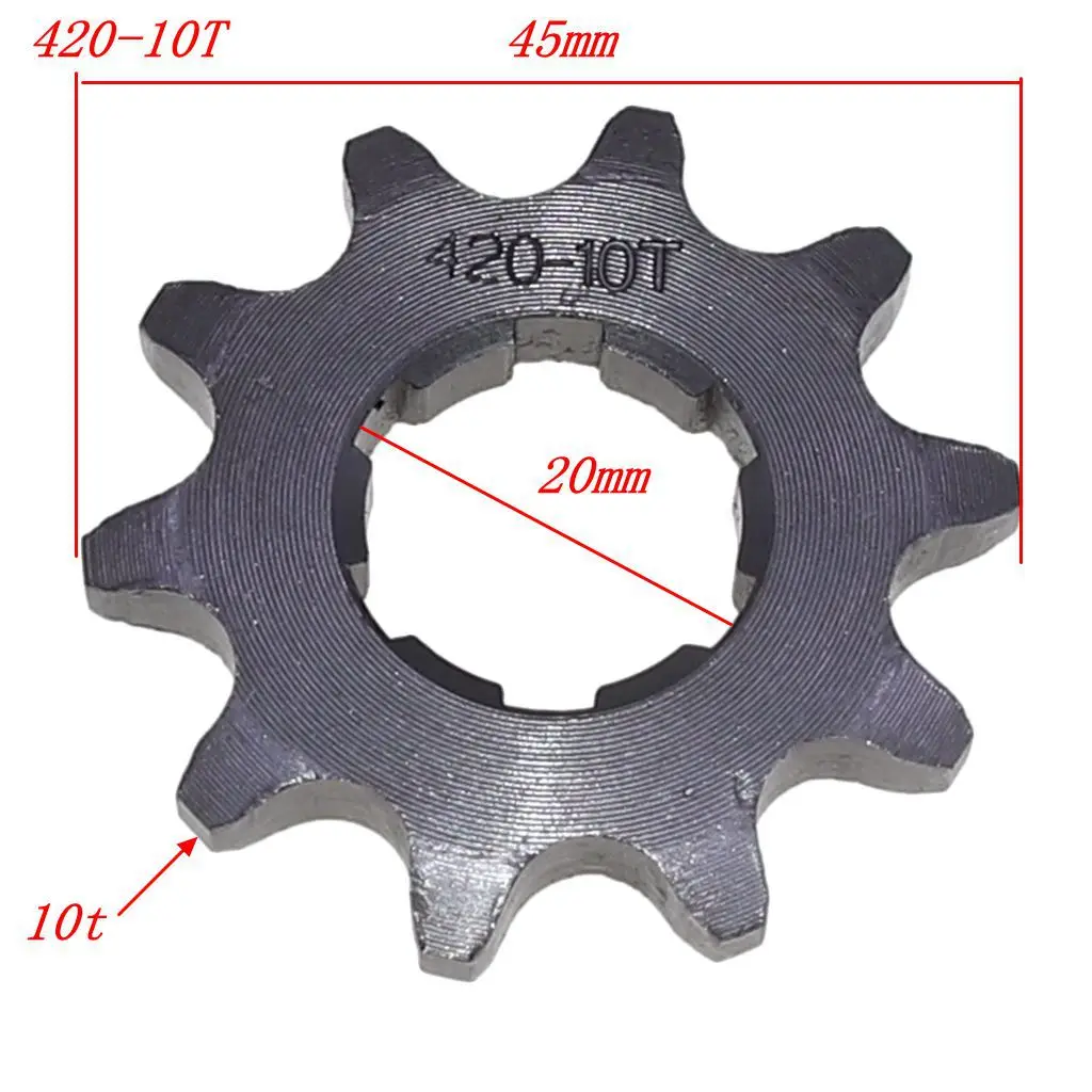 USERX Universal 420 10-14T Teeth Chain Front Sprocket Cog PIT TRAIL QUAD DIRT BIKE ATV BUGGY 110-125cc