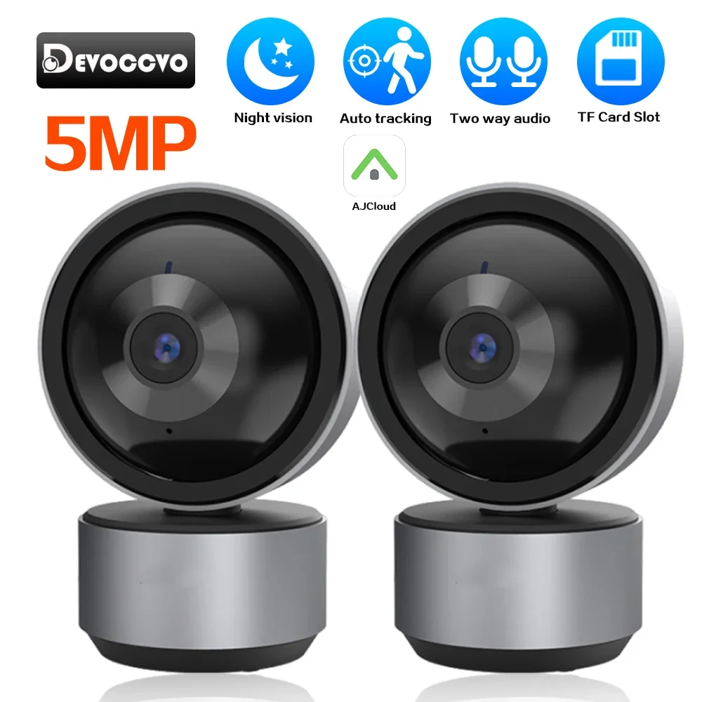 

5MP 2K Smart Indoor Camera Wireless 2 Way Audio WiFi PTZ Baby Monitor with Auto Tracking for Home CCTV Video Surveillance Camera