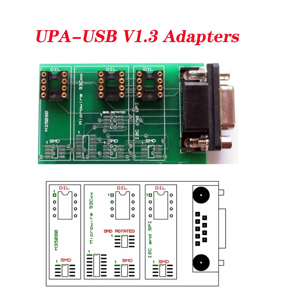 UPA USB V1.3 Jumper Cable New Version With Adapter UPA-USB Programmer CAS Programmer Connector Eeprom Adapter