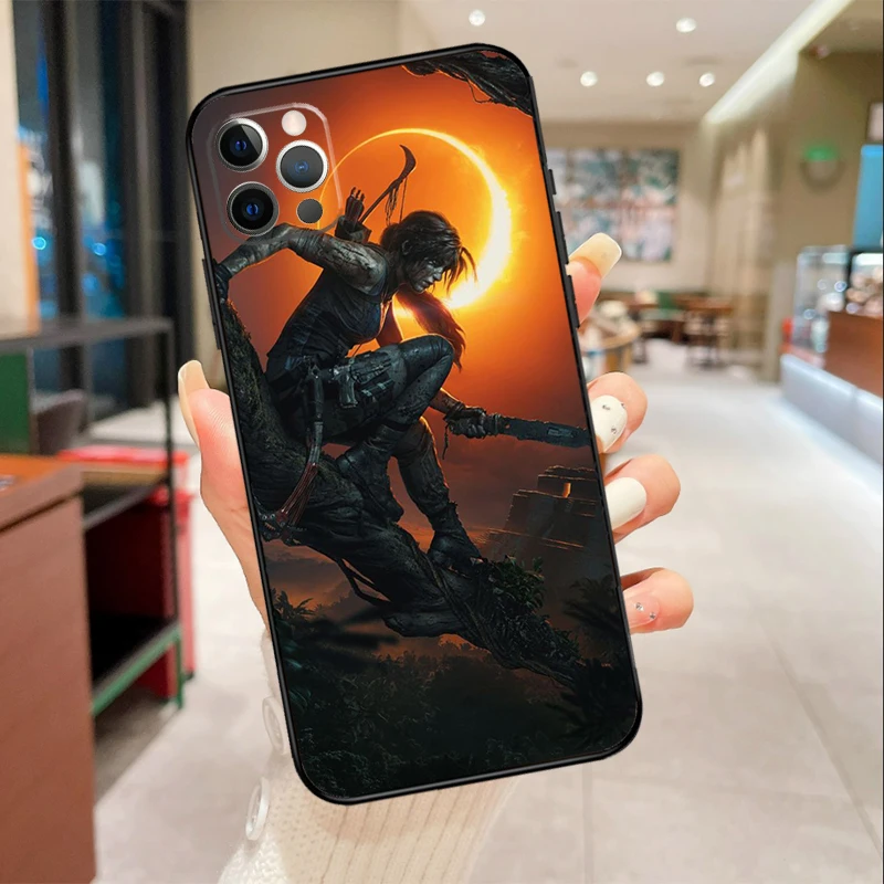 Tomb Raider Phone Case For iPhone 16 15 14 11 12 13 17 Pro Max mini 15 Plus 16e 17 Air Protective Cover