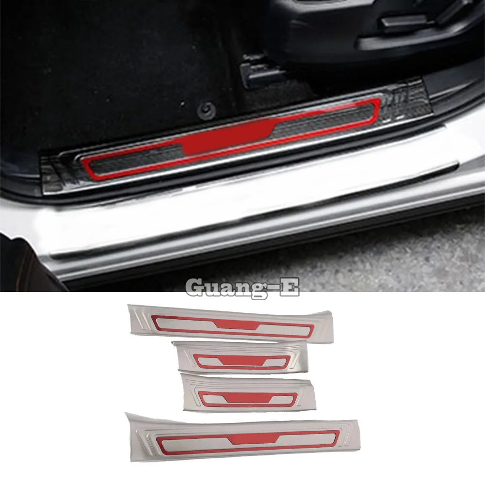 For Mazda CX-3 CX3 2017 2018 2019 2020 2021 Car Body Stainless Steel Pedal Door Sill Scuff Plate Cover Only Inner Threshold 4PCs