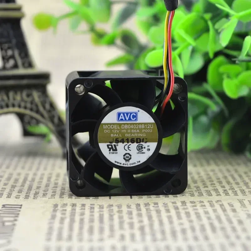 for AVC DB04028B12U 4028 12V 0.66A 4cm 4-Wire PWM Server Cooling Fan