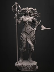 1/24 75mm 1/18 100mm Resin Model Kits Female Warrior Figure Unpainted Sculpture No Color RW-938