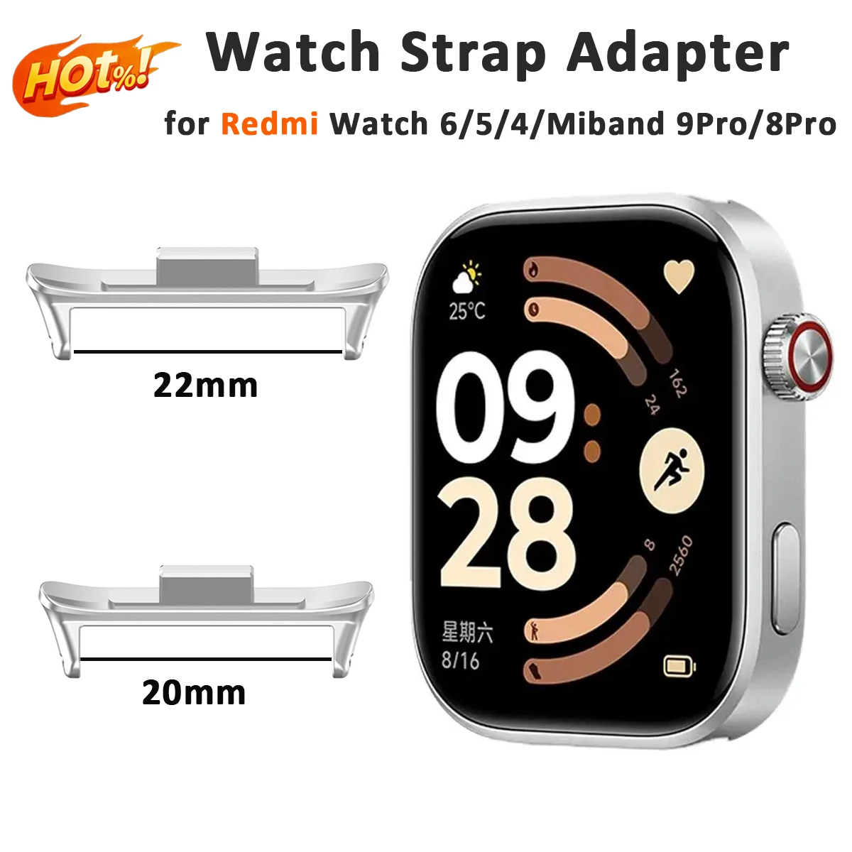 �y�Z�[�����z1 �y�A�A�_�v�^�[ Redmi Watch 6 Watch 5/4 �R�l�N�^�u���X���b�g�X�e�����X�X�`�[�� Xiaomi Miband 8 Pro/9Pro ���v�o���h�X�g���b�v�A�N�Z�T���[�p