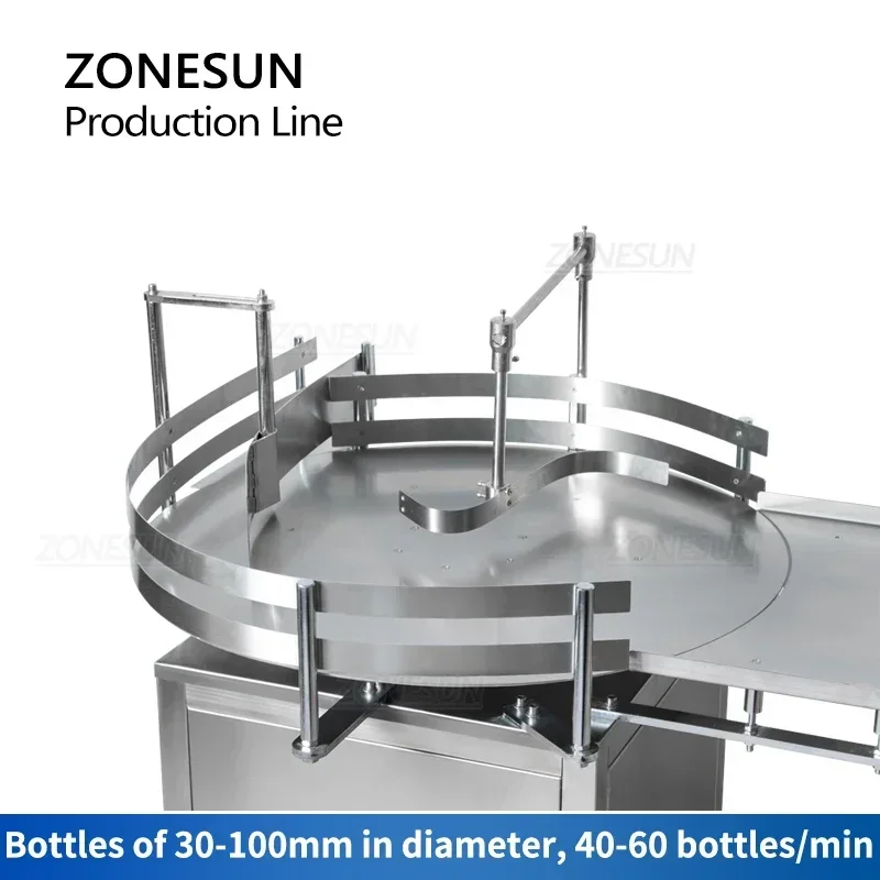 ZONESUN ZS-FMYG1 ligne de production de remplissage de capsulage de tarière de bouteille de servomoteur de ligne de production