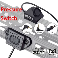 Tactical Remote Dual Pressure Button Switch Mlok Keymod 20mm Rail M300 M600 DBAL A2 PEQ 15 SF Plug Unity Knop Druk Accessories