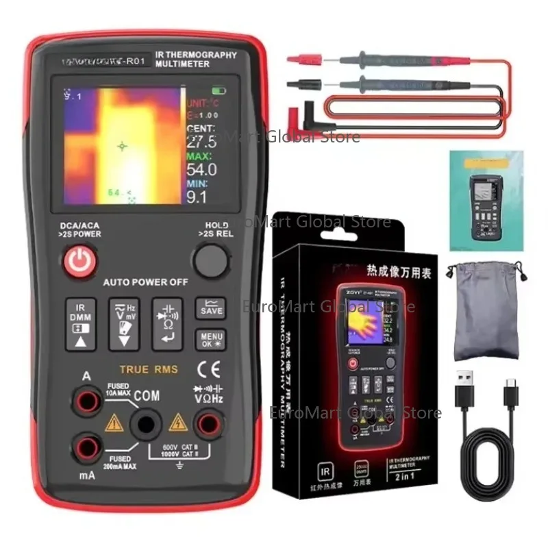 Thermal Imager High Precision Temperature Measurement Digital Multimeter -50°C~550°C （-58°F~1022°F）
