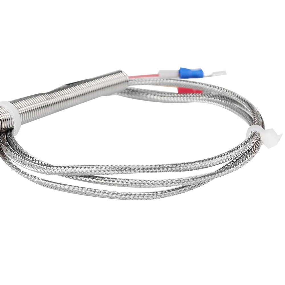Thread PT3/8 10cm Stainless Steel Probe K Type Thermocouple Tube Temperature Controller 0-1300°CHigh Temperature Sensor