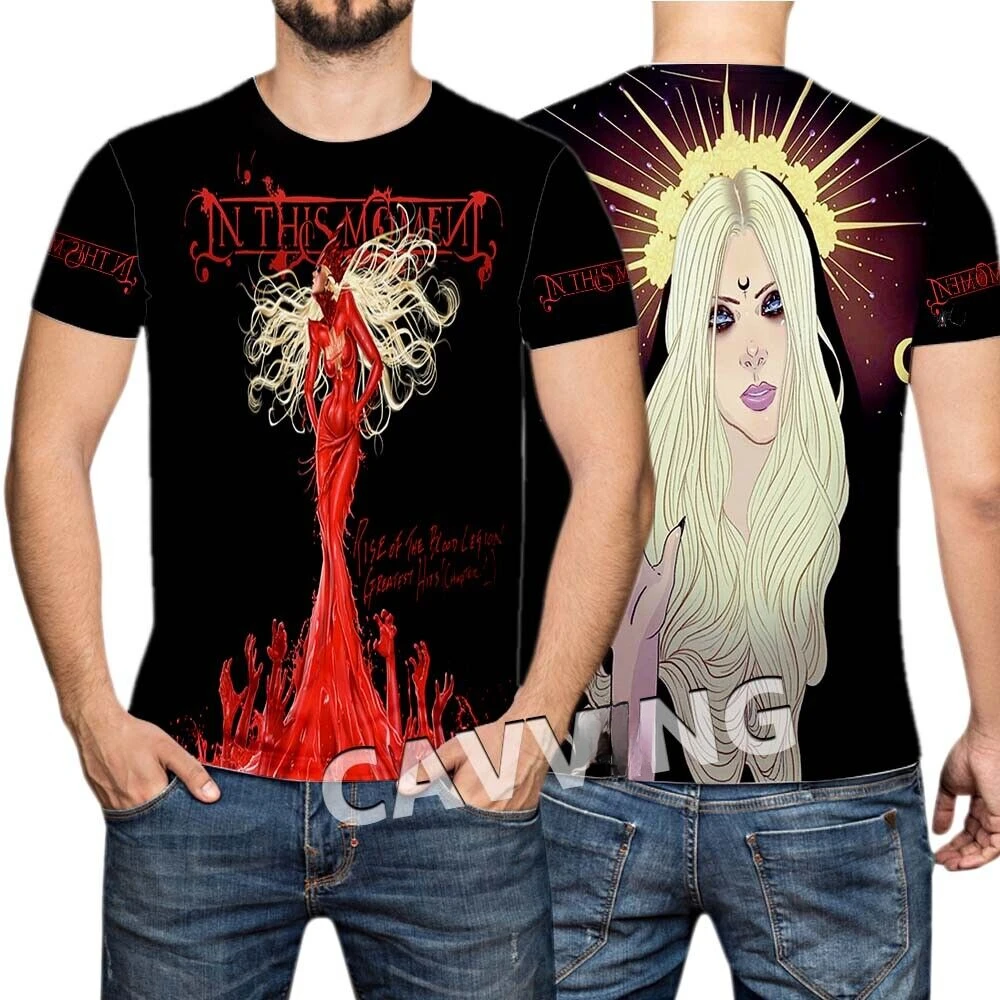 في هذه اللحظة، تي شيرت كاجوال بأكمام قصيرة مطبوع ثلاثي الأبعاد للنساء/الرجال