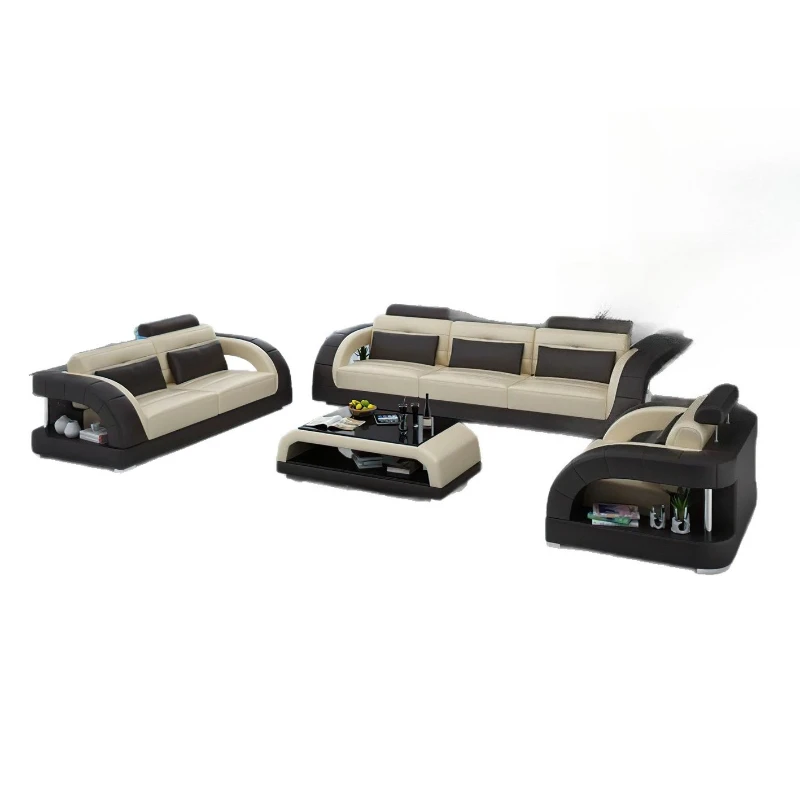 

Fashion casual modern functional sofa living room furniture comfortable leather sofa combination