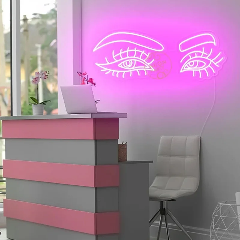 Nail Studio-Enseigne au néon extérieure et intérieure, éclairage professionnel, enseigne au néon LED, décor PRShop, acrylique, 24 heures, 12V