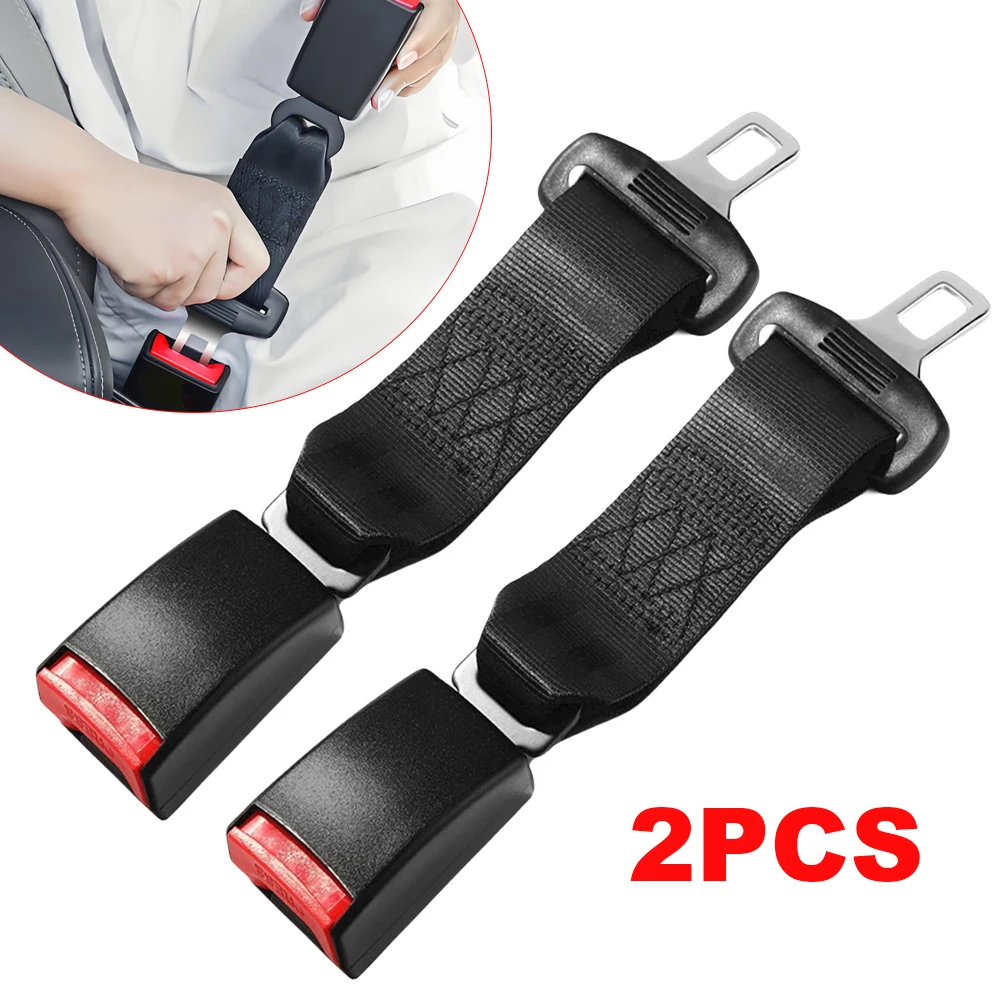 2 pz 23CM cintura di sicurezza estensione spina fibbia seggiolino auto cintura di sicurezza Extender Clip cintura di sicurezza Clip Extender spina