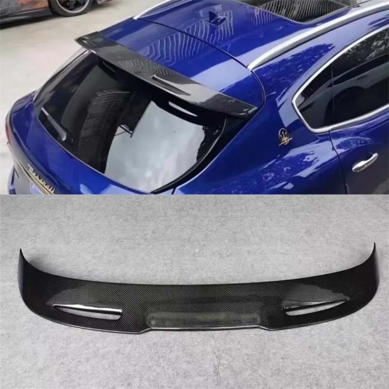 

Для Maserati Levante 2016-2021 настоящее углеродное волокно хвостовое крыло крыло задний багажник аксессуары для ремонта декоративный комплект спойлера