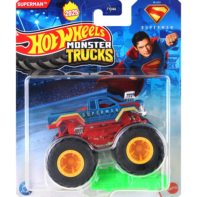 新しいオリジナルホットウィールカーモンスタートラックおもちゃ男の子1/64ダイキャストモンスタートラックおもちゃ車モデルジープスーパーマン車モデル