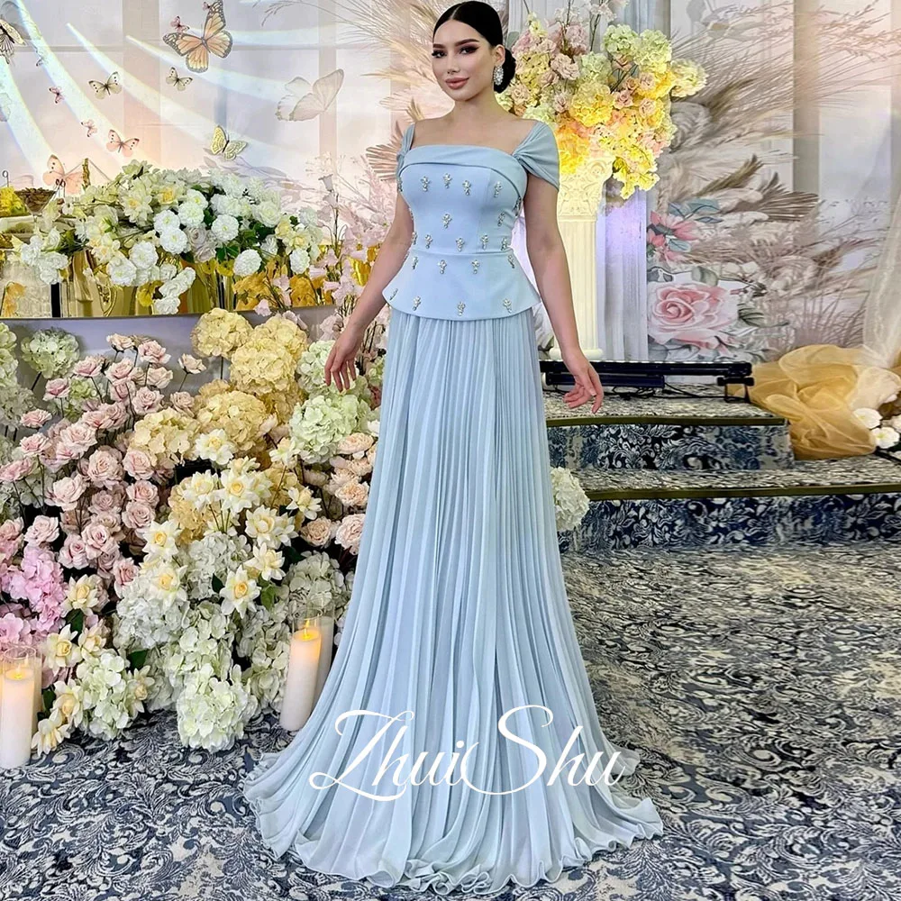 

ZHUISHU Rhinestone Robe De Cocktail Femme с квадратным воротником, роскошные платья для выпускного вечера, элегантные вечерние платья, роскошные платья на заказ 2023 года