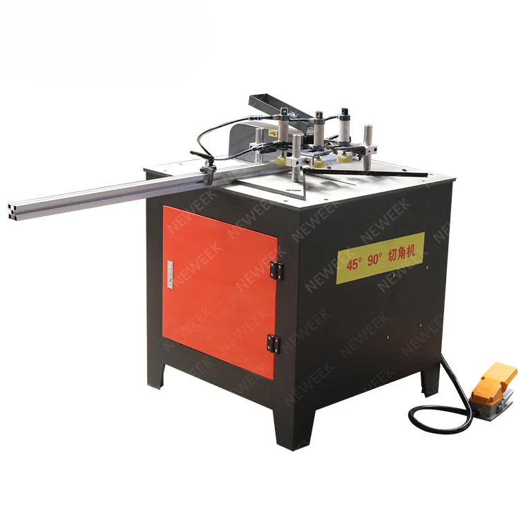 NEWEEK Factory Price Door Window Frame 45 and 90 Degree Aluminum Corner Wood Cutting Angle Cutter Machine