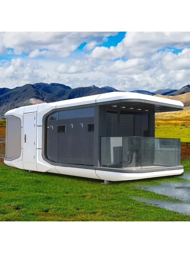 Micro-accommodation space capsule mobile room scenic spot, mobile panoramic sun room