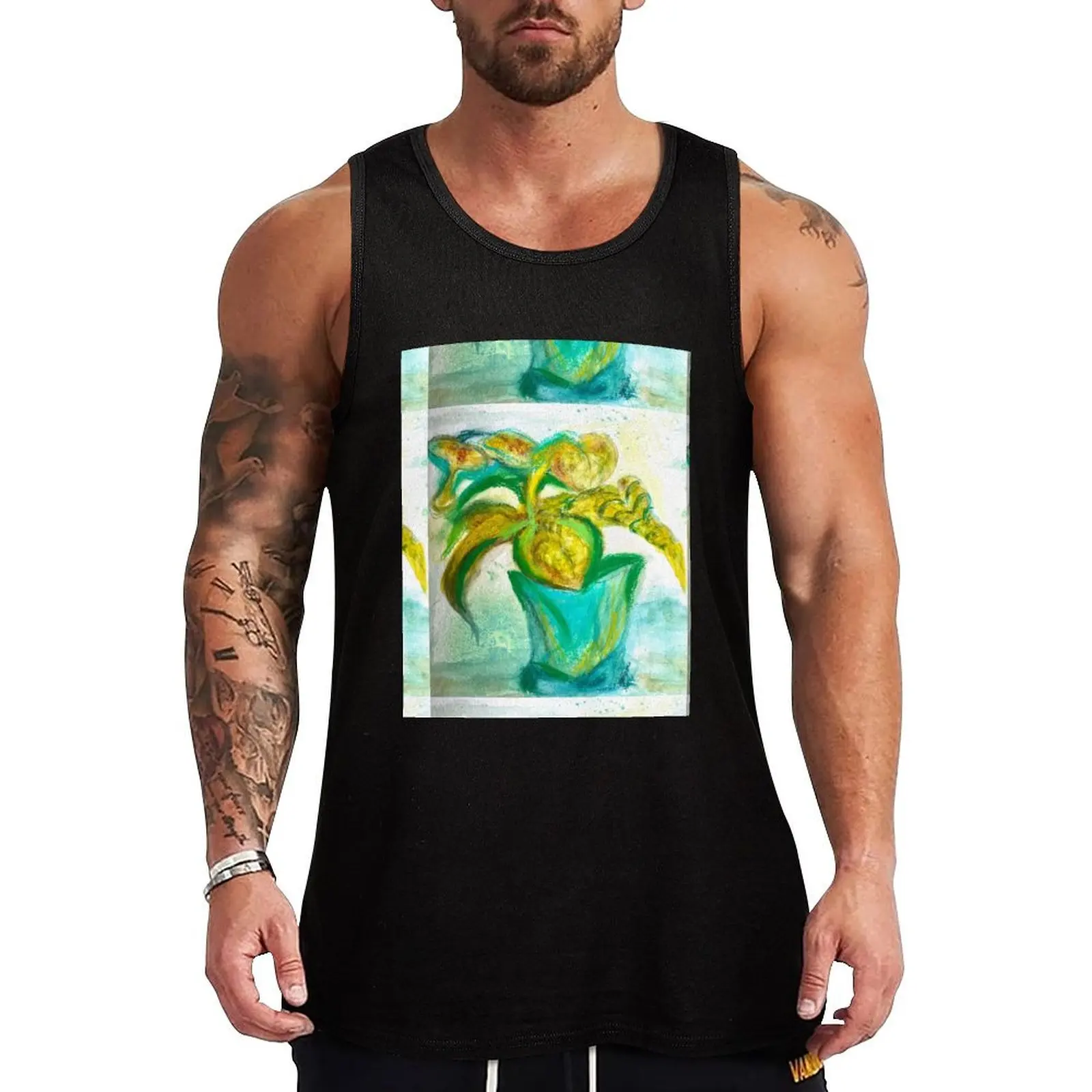 

Spanish Summer Tank Top Men's sports t-shirt gym training accessories gym clothes for man muscle t-shirt