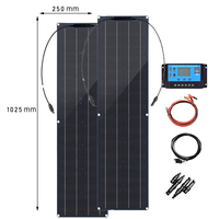 50W 100W Flexible Solar Panel Kit 12V Battery Charger Monocrystalline Cell Solar System Module For Home Camping Car RV Boat