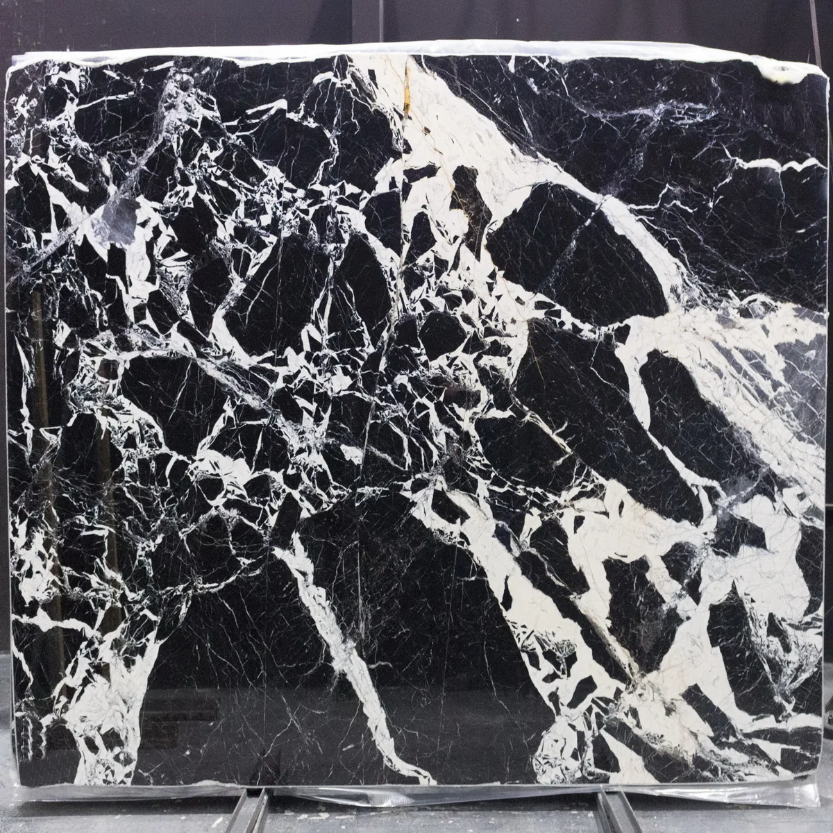 High Grade Polished Italy Black Marble Grand Antique Marble Slab For Interior Floor And Wall