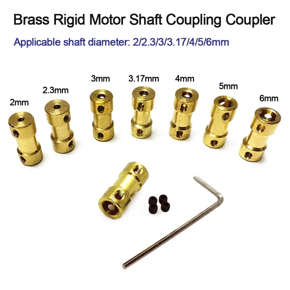 

Стили Приводной вал 2 мм 5 разъемов Разъем для коробки передач двигателя Муфта Вал двигателя Латунный гибкий разъем Редуктор