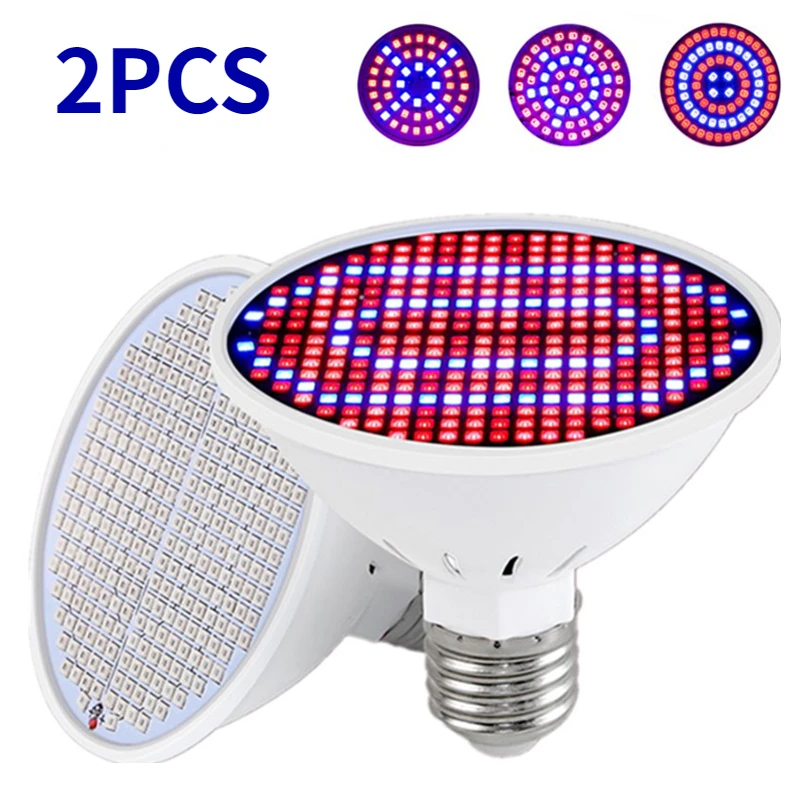 

220V Hydroponic Growth Light E27 Led Grow Bulb E14 Full Spectrum For Flower Plant B22 Hydroponic Growing Lamp 126/200/300 LED