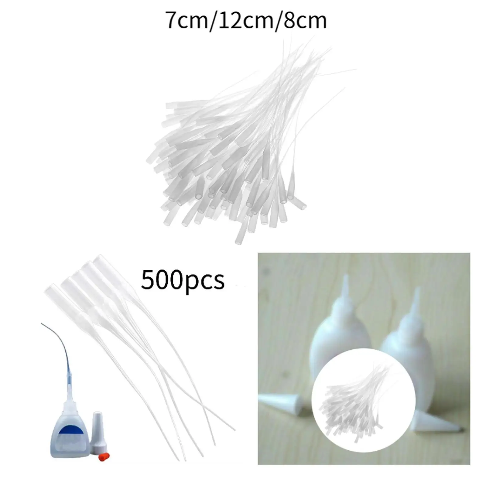 500 шт., насадки для клея, многофункциональные диспенсеры, аппликатор для мелких деталей, художественные ремесла, хобби, проекты, лабораторные дозирующие модели