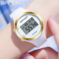 SANDA Girls Digital Watch Women Sports Watch For Women Alarm Clock WristWatch Ladies Waterproof Electronic Watches Children Gift