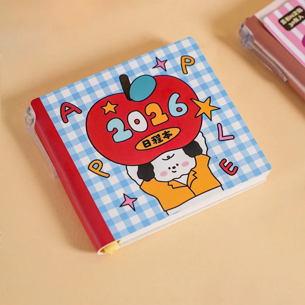 لطيف بولي Leather الجلود 2026 مخطط الكرتون جرو جدول أعمال صغير محمول لتقوم بها بنفسك موعد كتاب اللوازم المدرسية #2