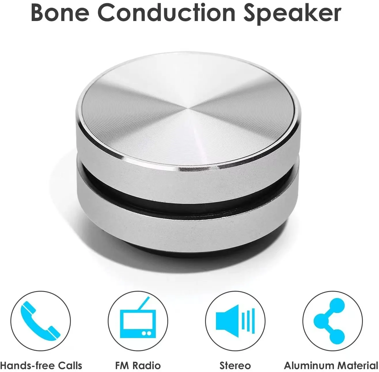 Knochen leitung Bluetooth-Lautsprecher Vibration Stereo Audio Digital Tws Wireless kleinste Lautsprecher Drops hipping Mini tragbares Metall