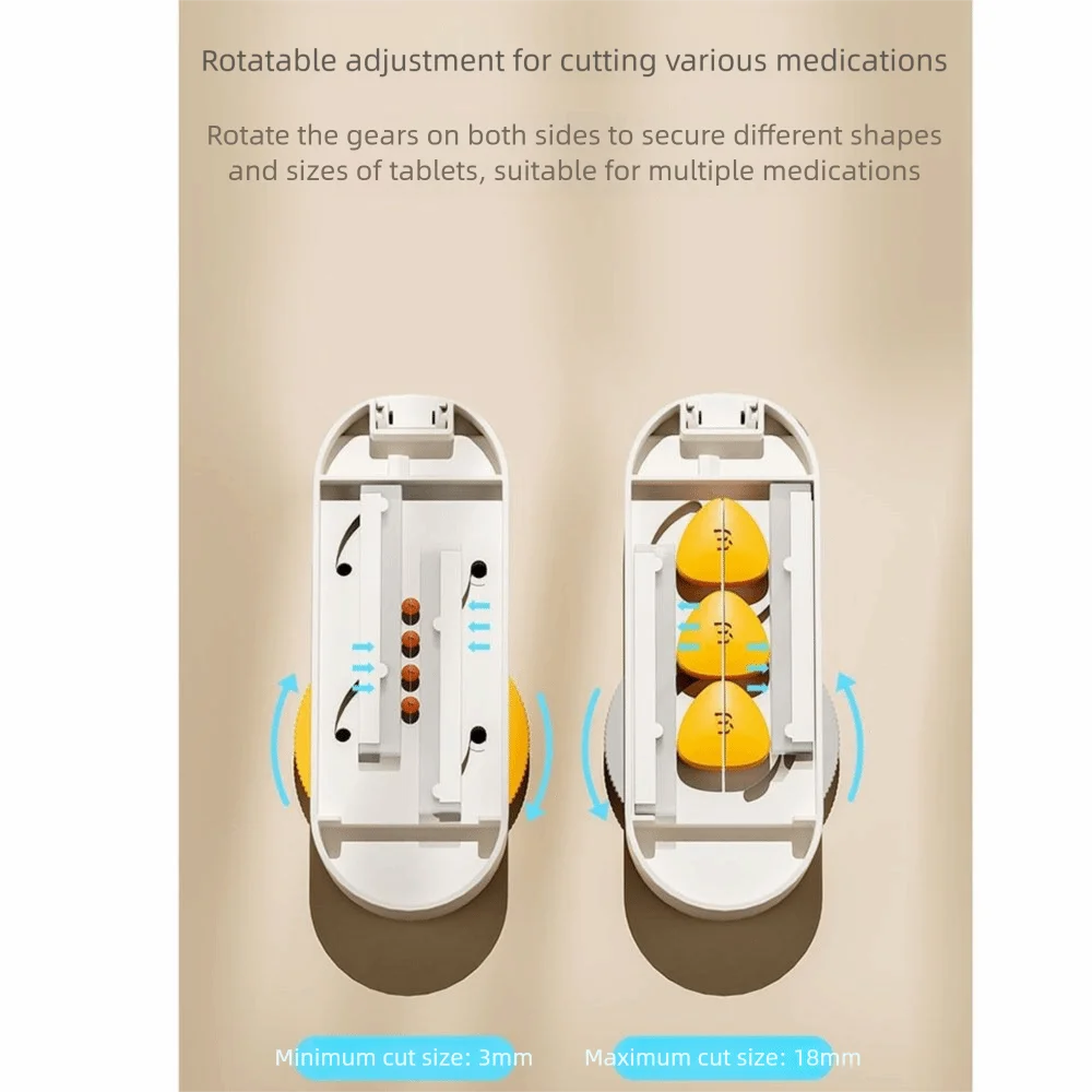 2 في 1 صندوق تخزين حبوب منع الحمل مقاوم للغبار مع فرشاة تنظيف قطع اللوحي موزع قابل للتعديل نصف/الرباعية مقسم اللوحي #1