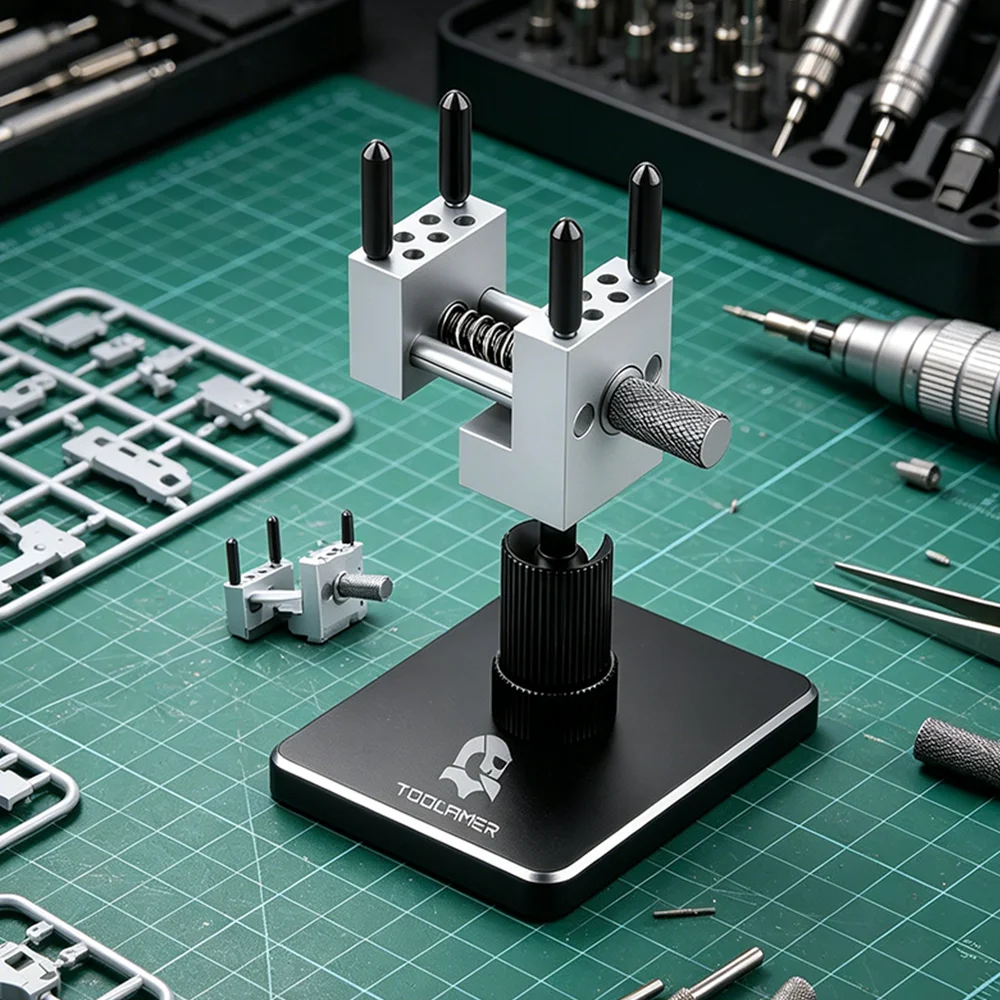 Mini Vise Table Top Clamp, 2in1 360° Rotatable Mini Portable Table Vise for Model Building/Hobby Jewelers/DIY Projects