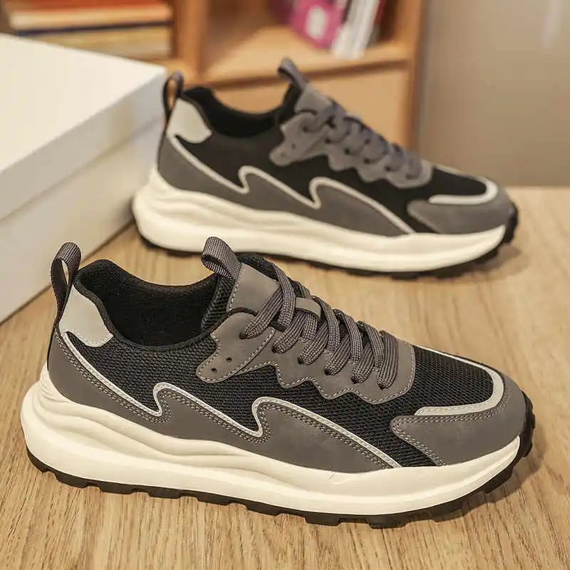 

Мужские модельные ботинки на толстом каблуке и платформе, обувь для невесты, мужские роскошные кроссовки, спортивные кроссовки ручной работы, тренд высокого бренда