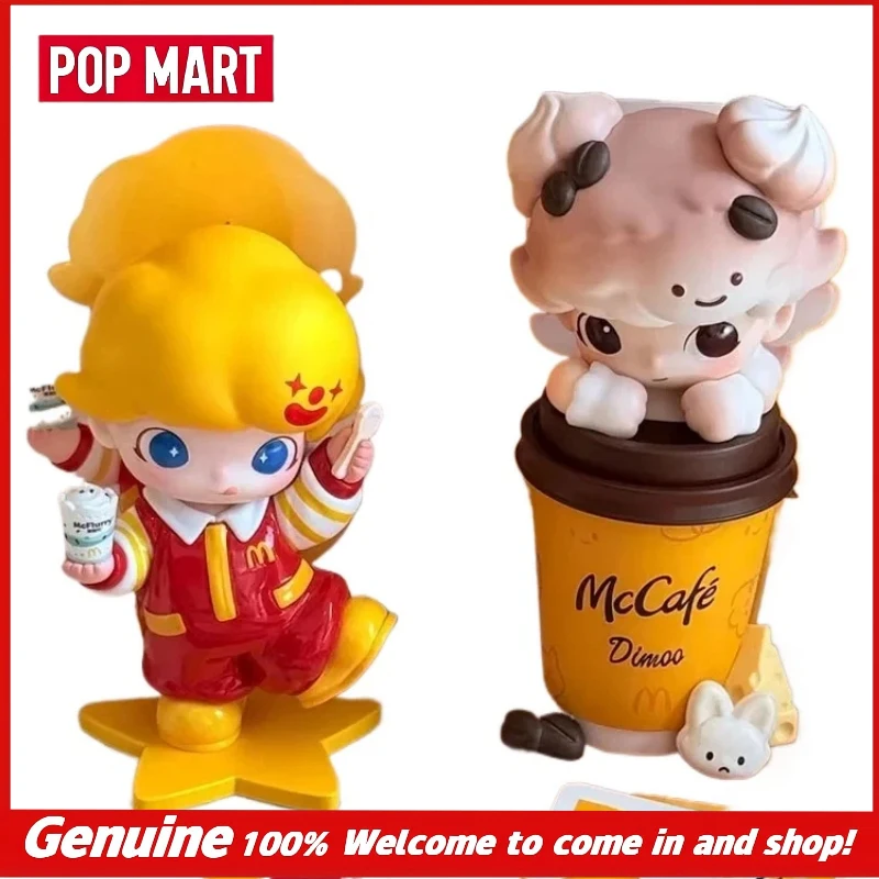 

POPMART X Mcdonalds Mccafe Dimoo Figure Mcflurry Themed Collectible Toy Desktop Decoration Peripheral For Cartoon Collectors