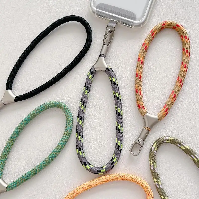 Handyanhänger aus schwerem Metall, kurzes Schlüsselband, Anti-Verlust-Schlüsselanhänger, solides Fingerband, hochwertiges Schlüsselband, Handyseil – Detail 7
