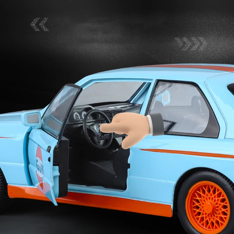 1:24 M3 Auto da corsa di lusso in lega Collezione di modelli display Poster Tela Pittura da parete per la decorazione di mobili regali Giocattolo per bambini Recomm