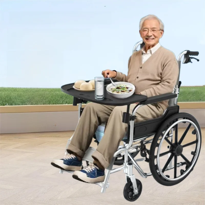 ユニバーサル厚型ダイニングテーブルボード-車椅子用アクセサリー-簡単分解食事用テーブル-車椅子ユーザー向け専用テーブル