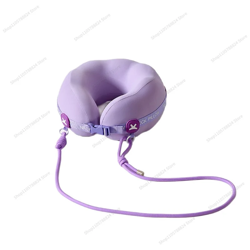 For u-shaped pillow Neck pillow Travel portable conspicuous bag Neck  Memory cotton U-shaped Neck cervical spine