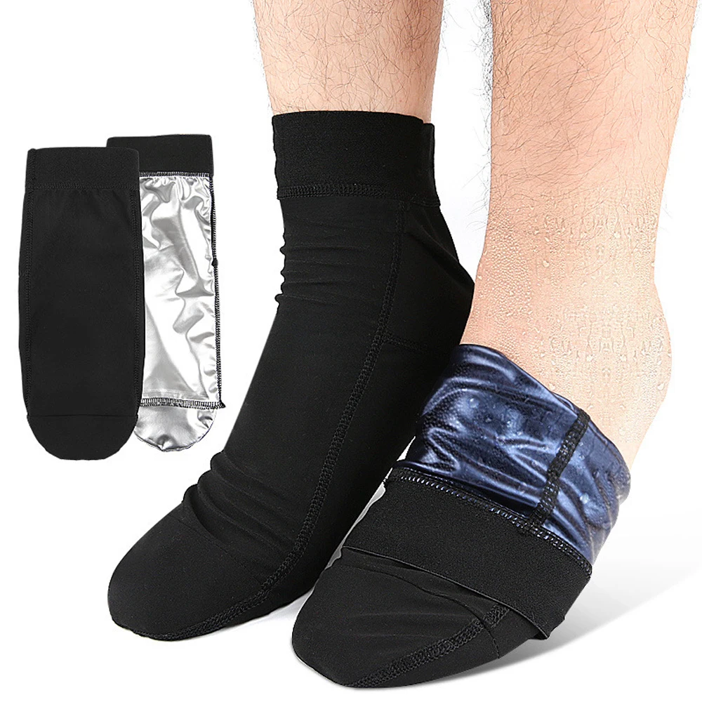 1 Pair Sauna Sweat Socks Versatile Non Slip Washable for Men Women Premium Ankle Socks