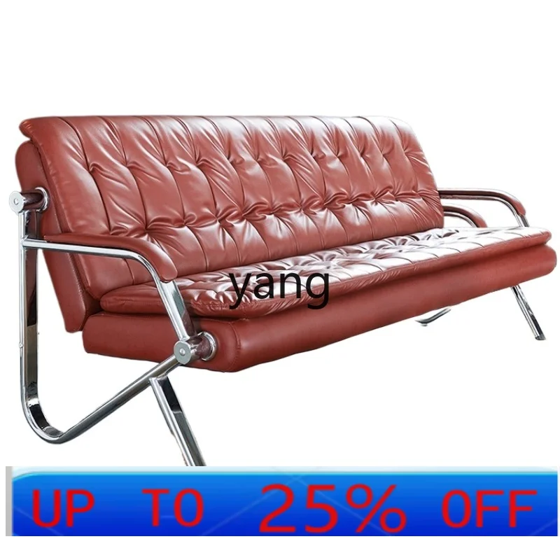 

LTT office sofa three-person row chair rest waiting chair stainless steel row chair