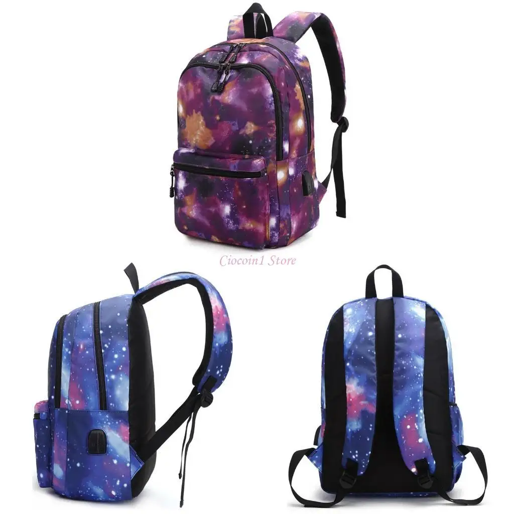 

Y1UB for Galaxy Backpack School College Laptop USB Charging Port Backpacks for Teenag