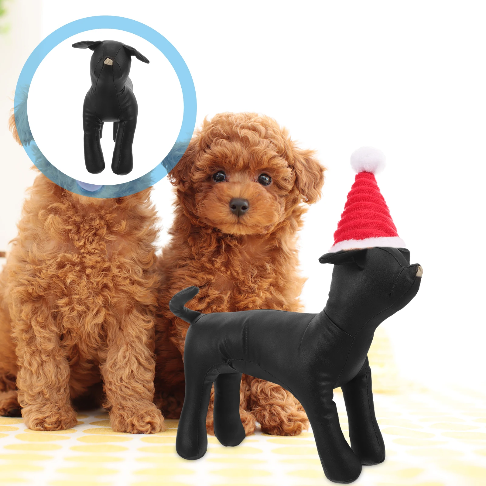 

Durable Pu Stand For Pet Clothing Display Small Mannequin Eye-Catching Shop Decoration Dog Clothes Display Pet