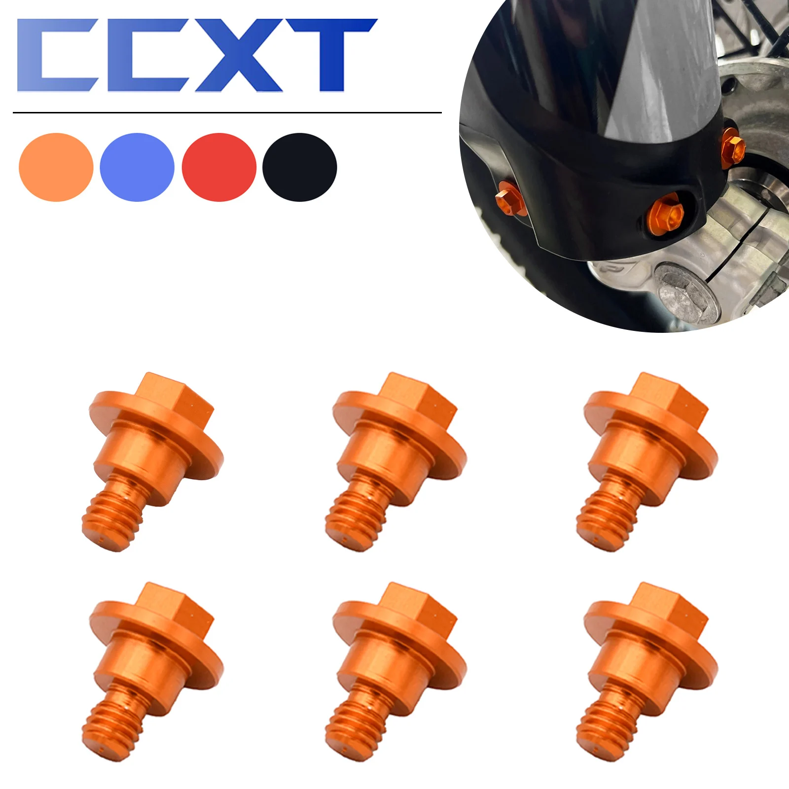 6 قطعة M6 * 12 الجبهة شوكة الحرس الترباس المسمار لياماها YZ YZF WRF ل KTM SX SXF XC XCF XCW EXC EXCF 125 150 200 250 300 350 400 450