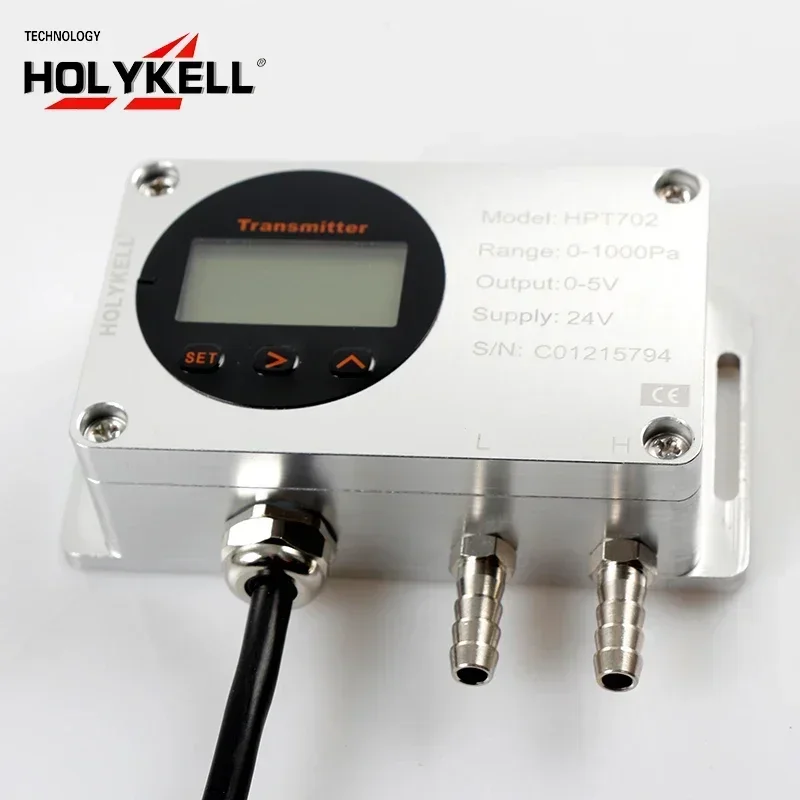 Hot sell Holykell low cost hvac silicon differential air pressure sensor